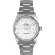 Rolex Datejust Men's Stainless Steel Watch 16200 Cream Jubilee Dial