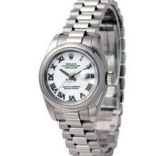 Rolex Datejust President 31mm Platinum Ladies Midsize Watch 178246