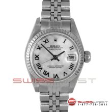 Rolex Ladies Datejust MOP Roman Dial Fluted Bezel All Original