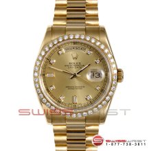 Rolex Men's New Style Yellow Gold President Champagne Dial 118238