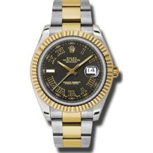 Rolex Oyster Perpetual Datejust Gold Pink Dia Bezel 116185 mdw