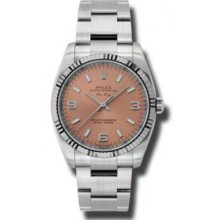 Rolex Watches AirKing White Gold Fluted Bezel 114234 pao