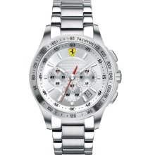 Scuderia Ferrari Chronograph Bracelet Watch, 44mm Silver