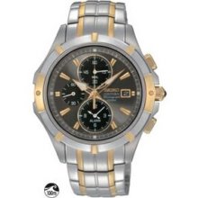 Seiko Coutura Alarm Chronograph Two Tone Men`s Watch