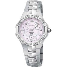 Seiko Coutura wrist watches: Multi Hand Calendar Pink Mop suk007