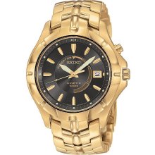 Seiko Mens Gold-Tone Kinetic Watch