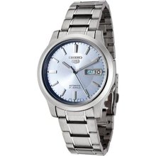 Seiko Men's Seiko 5 Automatic Light Blue Dial Stainless Steel ...