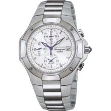 Seiko SNA339 Seiko Mens Braclet White Dial Chronograph