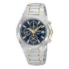 Seiko SND585 Multi-display analog chronogra Date display at 3 o clock Chr Screw down caseback 3-fold cl