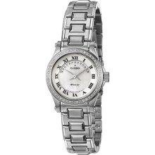 Seiko Stainless Steel Premier Mother of Pearl Dial Diamonds SXD773