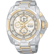 Seiko Velatura Alarm Chronograph 100meters Water Resistant Snaa92p1