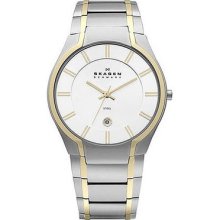 Skagen 573xlsxg Men's Steel Stainless Steel Band Silver Dial Watch