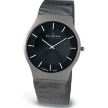 Skagen Grey Carbon Fiber Men's Watch - 803XLTTM