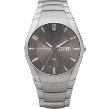 Skagen Mens Stainless Steel Case and Bracelet Charcoal Gray 531XLSXM1