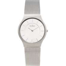 Skagen Men's Stainless Steel Analog Mesh Strap Watch ...