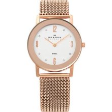 Skagen Steel Collection Mother-of-Pearl Dial Women's Watch #347SRXR