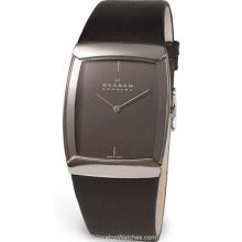 Skagen Swiss Stainless Dark Metallic Gray Dial Italian 584LSLM