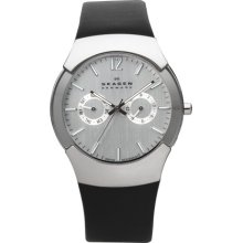 Skagen Swiss Steel and Black Men's Watch 583XLSLC