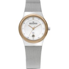 Skagen Women's 880LSSR Skagen Denmark Twisted Topring Stainless Steel