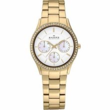 Skagen Women's Quartz Gold-tone Stainless Steel Bracelet Watch