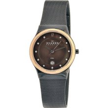 Skagen Women's Twisted Topring Brown Dial