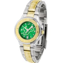 South Florida Bulls Competitor AnoChrome Ladies Watch with Two-Tone Band