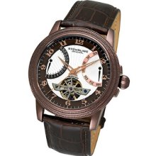 Stuhrling 213 3365k2 Saturnalia Boardroom Automatic 33 Jewel Brown Mens Watch