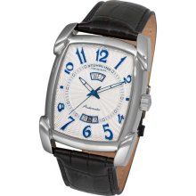 Stuhrling Mens Madison Automatic Leather Watch 98XL.33152