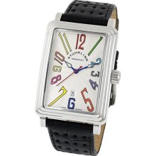 Stuhrling Original 102 33152 Swiss Manhattan White Ozzie Mens Watch