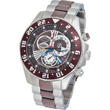 Stuhrling Original Men's Nautico Dual Time Zone Watch