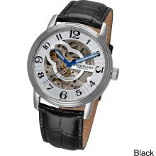 Stuhrling Original Men's 'Othello' Skeleton Automatic Watch (Black)