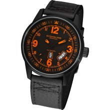 Stuhrling Original Tuskegee Skymaster Men's Automatic Leather Strap Watch (Stuhrling Original Men's Watch)