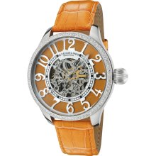 Stuhrling Original Women's Calypso Orange Dial Watch 905S.3315F23