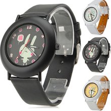 Style Women's Rabbit PU Analog Quartz Wrist Watch (Assorted Colors)