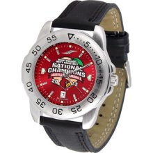 Suntime 2013 BCS National Champions Louisville Cardinals Sport AnoChrome Watch