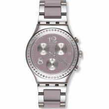 Swatch Secret Thought Beige Mauve Ladies Watch YCS562G ...