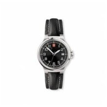 Swiss Army - Victorinox 241275.CB - Peak II Small Black Dial Black Leather Strap