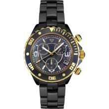 SWISS LEGEND Men's Karamica Chronograph Black Ceramic