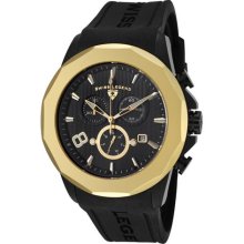 SWISS LEGEND Men's Monte Carlo Chronograph Black Textured Dial Black