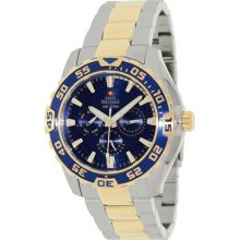 Swiss Precimax Men's Formula-7 XT SP12148 Two-Tone Stainless-Steel Swiss Multifunction Watch with Blue Dial