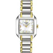 T-Wave Women's Quartz Watch - Mother-of-Pearl Dial With Two-Tone Bracelet