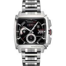 Tag Heuer Men's Monaco Black Dial Watch CAL2110.BA0781