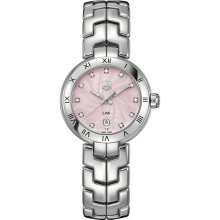 Tag Heuer Women's Link Pink Dial Watch WAT1415.BA0954