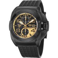 Technomarine Men's 'Blackwatch' Black PVD-coated Stainless Steel ...