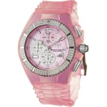 TechnoMarine Women's 'Cruise Original' Pink Silicon and Steel Watch