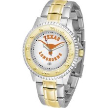 Texas Longhorns UT Mens Stainless 23Kt Watch