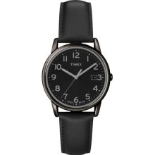 Timex Gunmetal Leather Watch - T2n947kz - Men