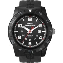 Timex Men's Expedition T49831 Black Resin Analog Quartz Watch wit ...