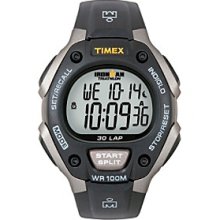 Timex Men's Ironman Full-Size Black/Gray 30-Lap Men's