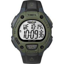 Timex Men's Ironman T5K520 Black Resin Quartz Watch with Silver D ...